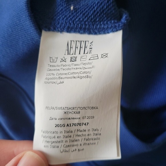 Philosophy di Lorenzo Serafini Blue Sweatshirt with Red Lettering - Picture 8 of 8